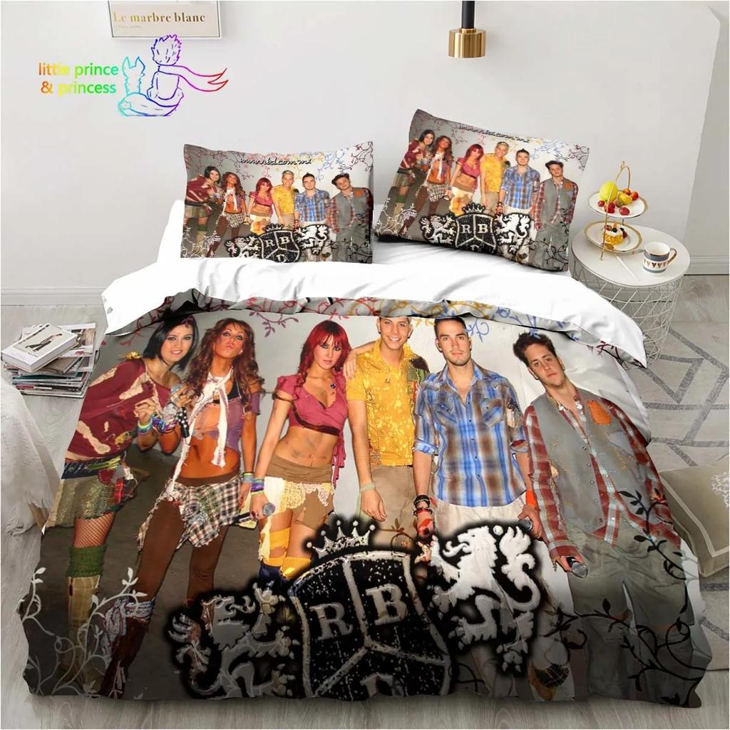 Set Biancheria da Letto Rbd Singolo Twin Full Queen King Size Set Letto Adulto Bambino Camera da Letto Stampa 3D Biancheria da Letto Regalo per Amante della Musica