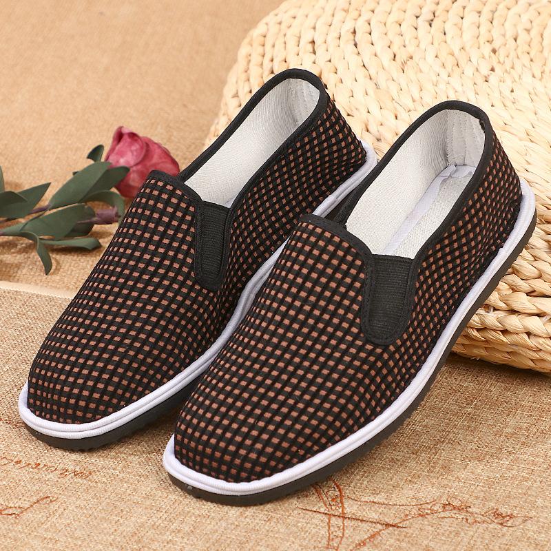 

[Прямые продажи] Летние женские этнические дышащие танцевальные туфли на плоской подошве с мелким вырезом и плоской подошвой 40