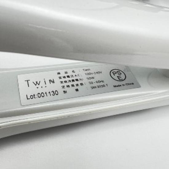 Used Next Innovation Twin Hair Iron SM-3038T-WH | White | Dual Plate Design | Professional Straightener | Boxed | Compact & Stylish