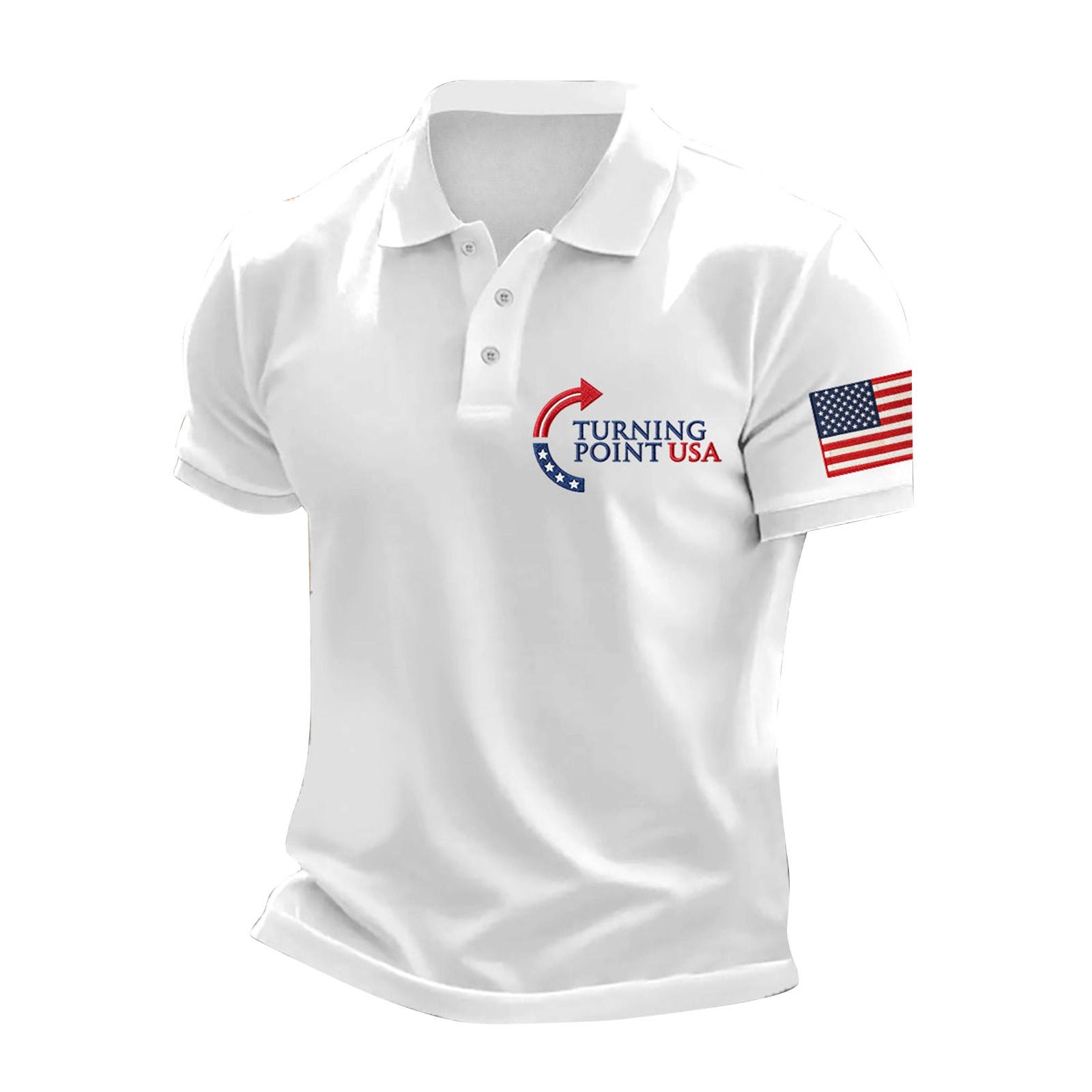 

Мужская футболка с коротким рукавом с принтом Мужская свободная повседневная футболка с коротким рукавом XL белый