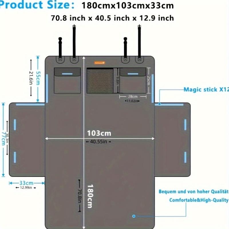 180x103cm Oxford Fabric Dog Mat Durable Scratch Resistant Carpet Pets Ideal for Trunks Travel Pet Comfort Mat Easy Clean Mat