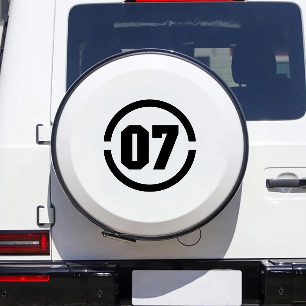 Racing Style Number 07 Car Sticker Automobile Window Truck Body Motorcycle Helmet Vinyl Decal Auto Body Decoration Accessories