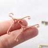 2Pcs/Bag Miniature Retro Coat Hanger Model Simulation Decoration Dollhouse Accessories Micro Landscape Props Kids Play Toys Gift