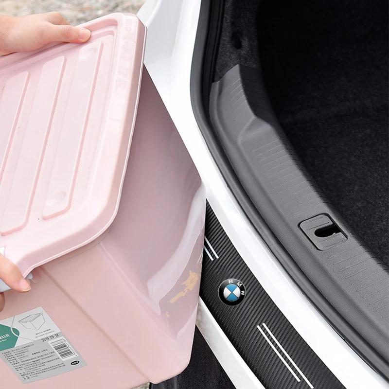2025 Hot Carbon Fiber Car Trunk Protector Stickers For BMW X1 X3 X4 X5 X7 F10 F20 F30 G20 F15 F16 F34 E90 E91 E92 E93 1 2 3 4 5