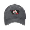 Pucca Washed Denim Cap Casual Baseball Caps Adjustable Hat Summer Unisex Baseball Hats