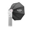 Godox Mini Octagonal Softbox Compatible with Godox Lux Master Retro Camera Flash LM-S25 Diffuser,