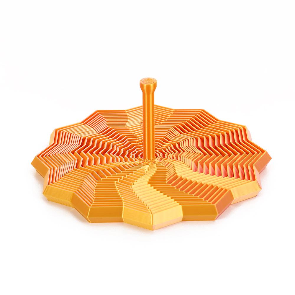 Polygonal Radish Tower: 3D Printed Foldable Star Tower Educational Toy for Kids