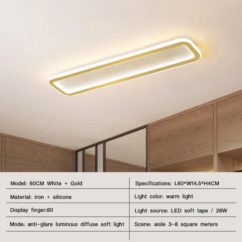 Modern LED Ceiling Lights for Living Room Bedroom  Balcony Aisle Hallway Lamps Strip Chandelier Indoor Lighting Fixtures Luster