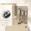 5-Piece Rotating Nail Clipper Set - Stainless Steel, Portable Manicure Kit