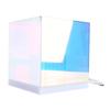 3D Cube LED Table Lamp RGB Colorful Clear Modern USB Square Table Night Light for Bedroom Living
