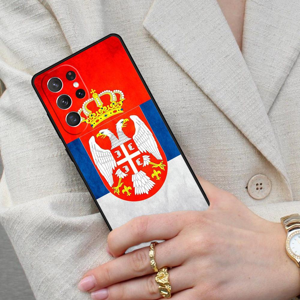 Serbia Flag SOFT Cell Phone Case for Samsung Galaxy S26 Ultra S25 S24 S23 S22 S21 S20 Note10 Cover