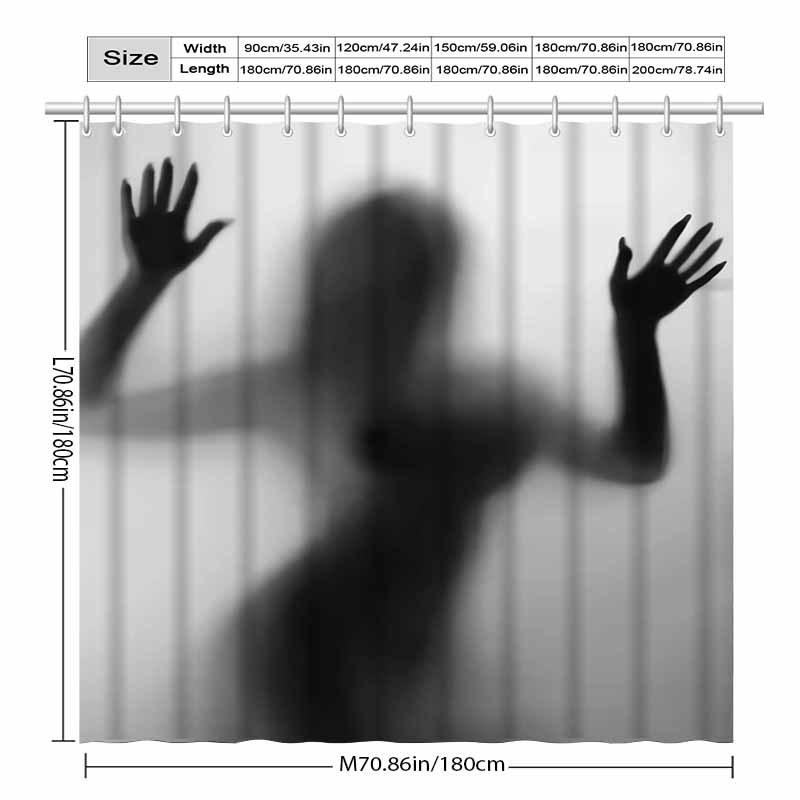 Mysterious Silhouette Shadows Wall Tapestry for Bold Home Decor, Featuring an Intriguing Design of a Ghostly Figure with