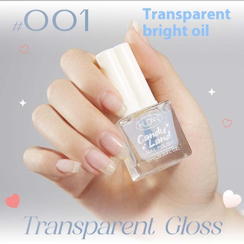 Ny Kudan Kudan neglelakk, bakefri, hurtigtørkende, rivende, lett duft 10 ml vannbasert neglelakk