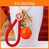 Stunning Red Prosperity Orange Keychain Beautiful Key Ring For Women Ideal Gift For Christmas