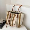 Raffia Summer Bags for Woman  Stripe Designer Shoulder Crossbody Shopper Storage Bag Women Casual Canvas Handbag Tote