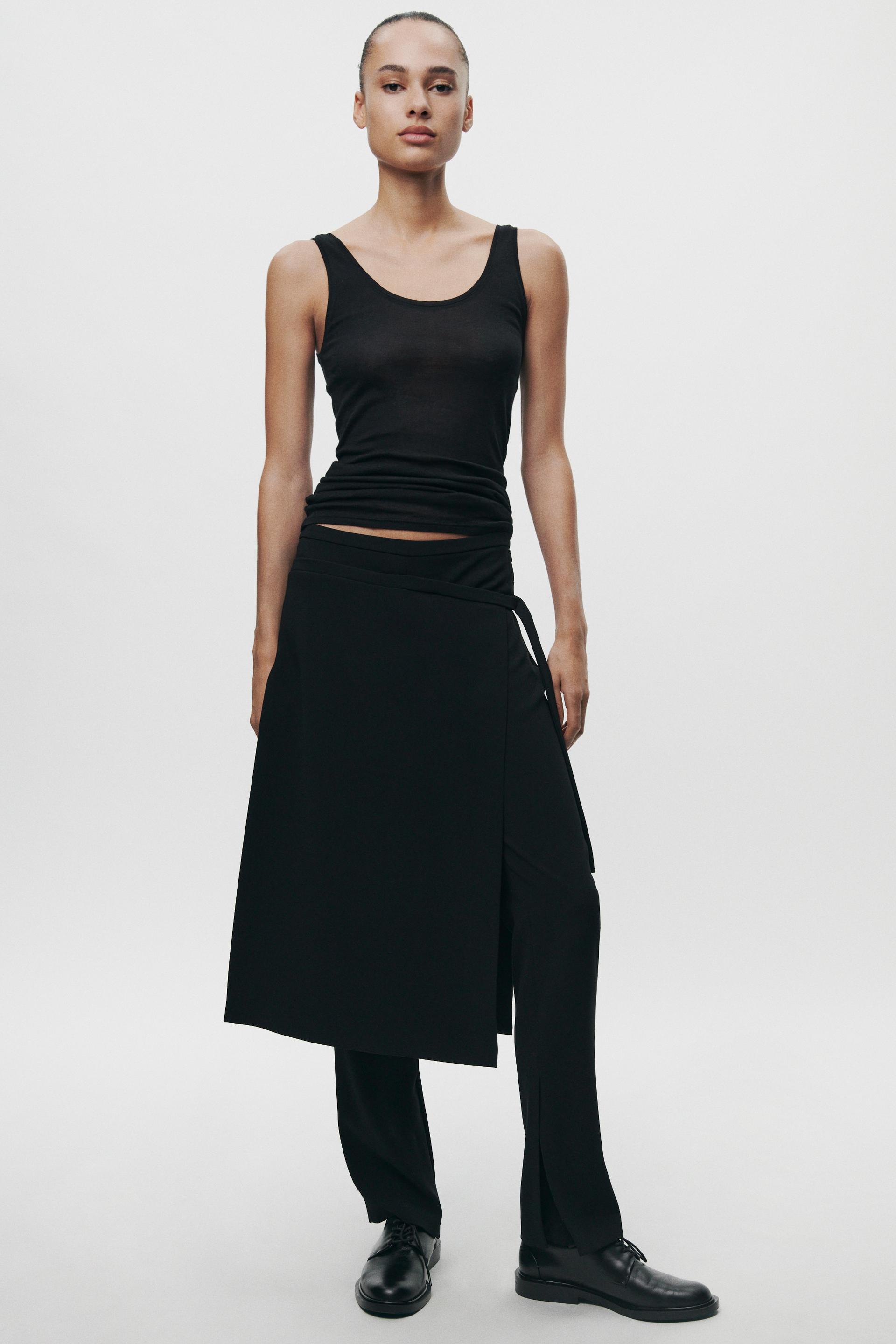 

ЮБКА С ЗАПАХОМ ПОВЕРХ БРЮК ZW COLLECTION