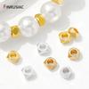14K Gold Plated Brass Faceted Spacer Beads,Separator For Beads,DIY Bracelet Making Accessories,Jewelry Materials