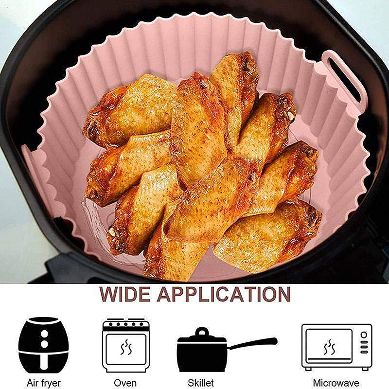 Silikónový košík Hrnček Podložka Vložka do fritézy Pre vzduchovú fritézu Znovupoužiteľná nádoba Príslušenstvo Pan Formička na pečenie Kuchyňa Chránič tvaru