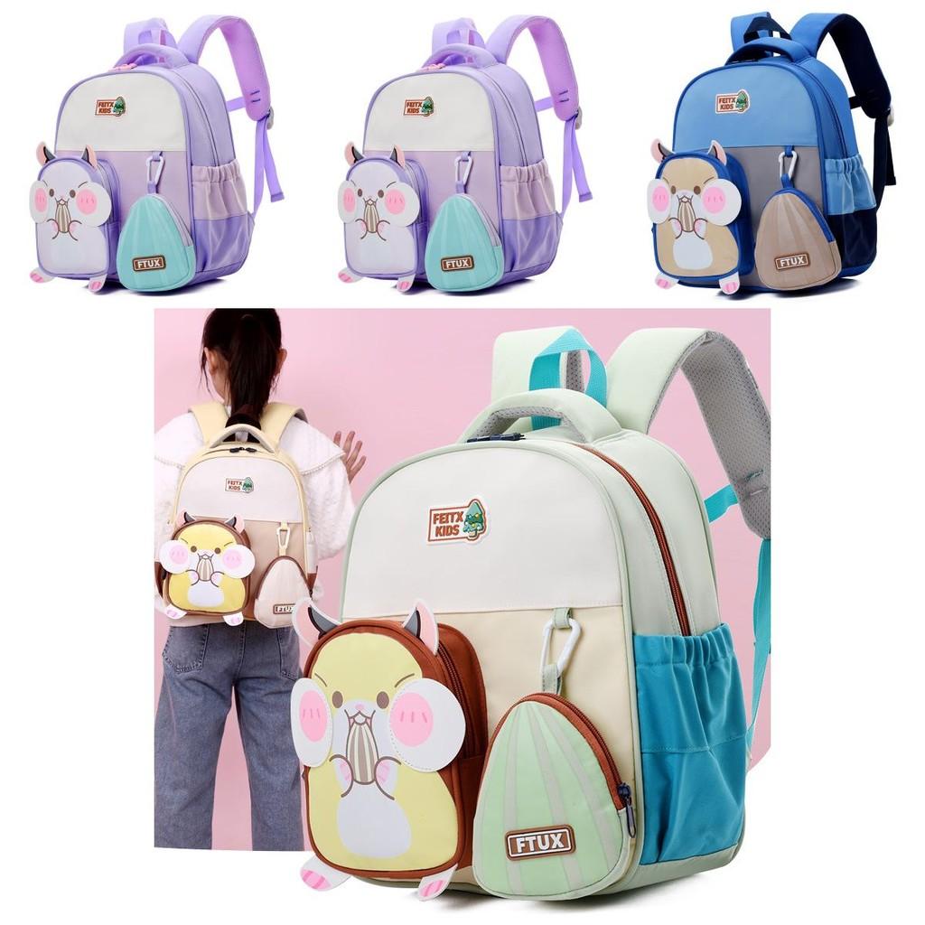 Adorable Lightweight Children's Backpack For Kindergarten Boys And Girls Cute Animal Design
