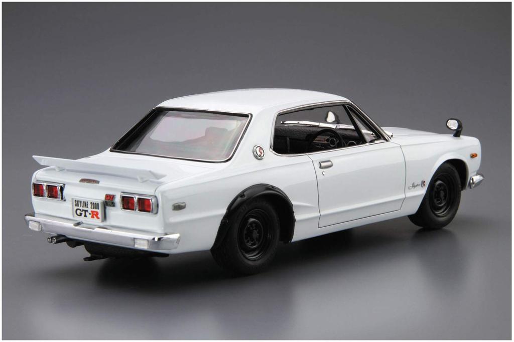 Aoshima Bunka Kyozai Das Modellauto 26 Nissan KPGC10 Skyline Plastikmodell (AOSHIMA) Nein. 1/24 HT2000GT-R '71