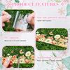 5 Floral Washi Tape Pet Tape Set Flowers Butterfly Scrapbook Junk Journal Supplies,Transparent Decorative Tape Sticker DIY For Art Crafts Bullet