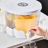 4 Grid Beverage Dispenser Rotatable Tea Jug Party Drinkware Drink Dispenser  Summer