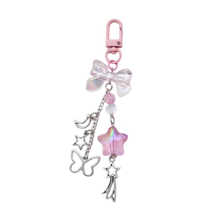 Creative Dolphin Pendant Keychain Bowknot Phone Charm Bowknot Keychain Pendant