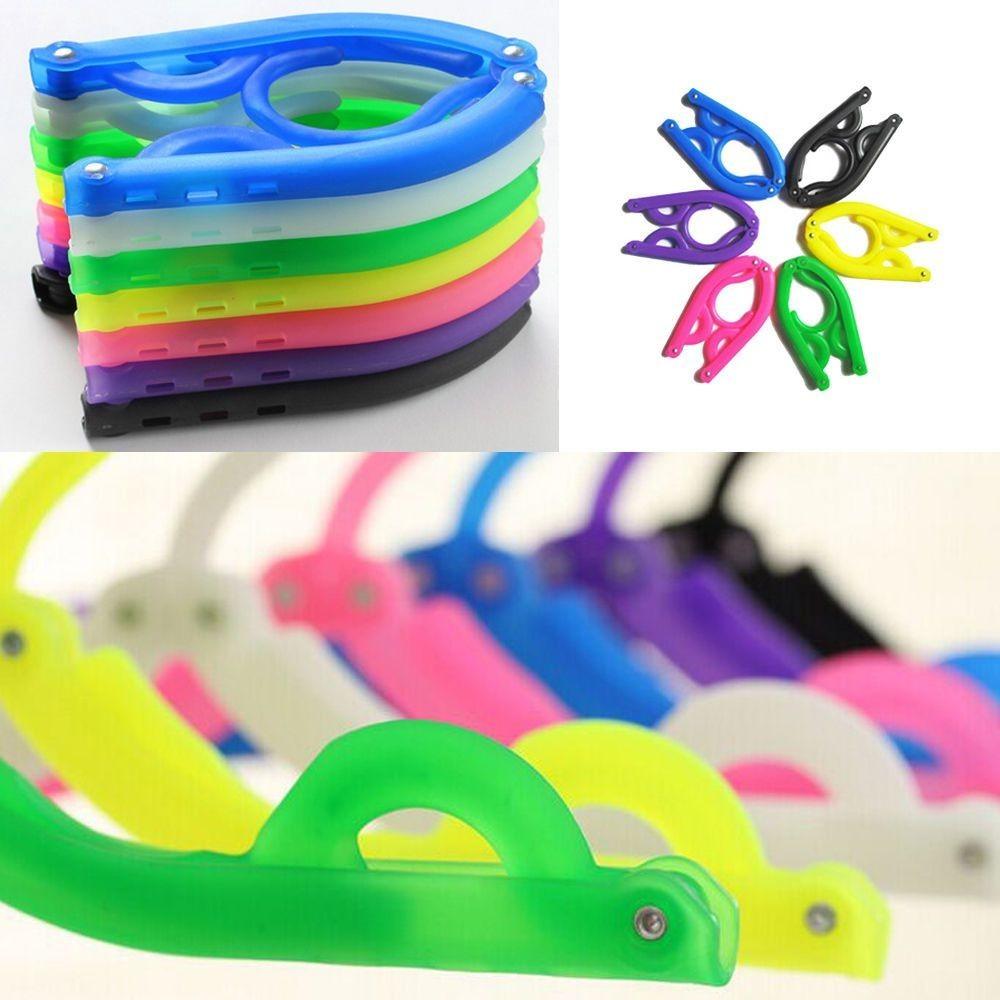 Colorful Travel Hanger Folding Design Lightweight Portable Clothes Hanger