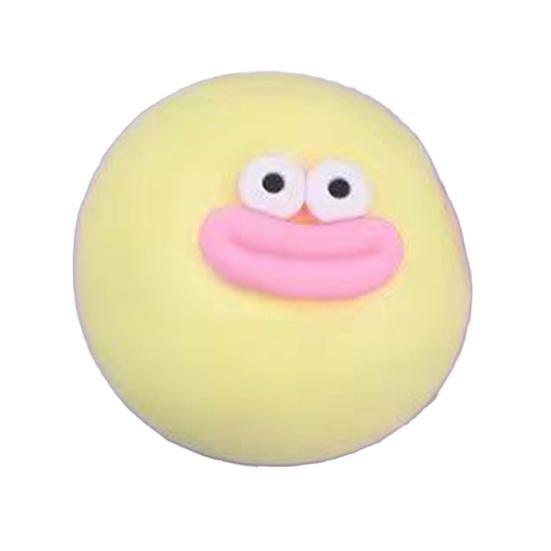 Cartoon Sausage Mouth Stress Ball Big Eyes Steamed Bun Squeeze Fidget Toy Soft Stretchy Decompression Dumpling Desk Toy