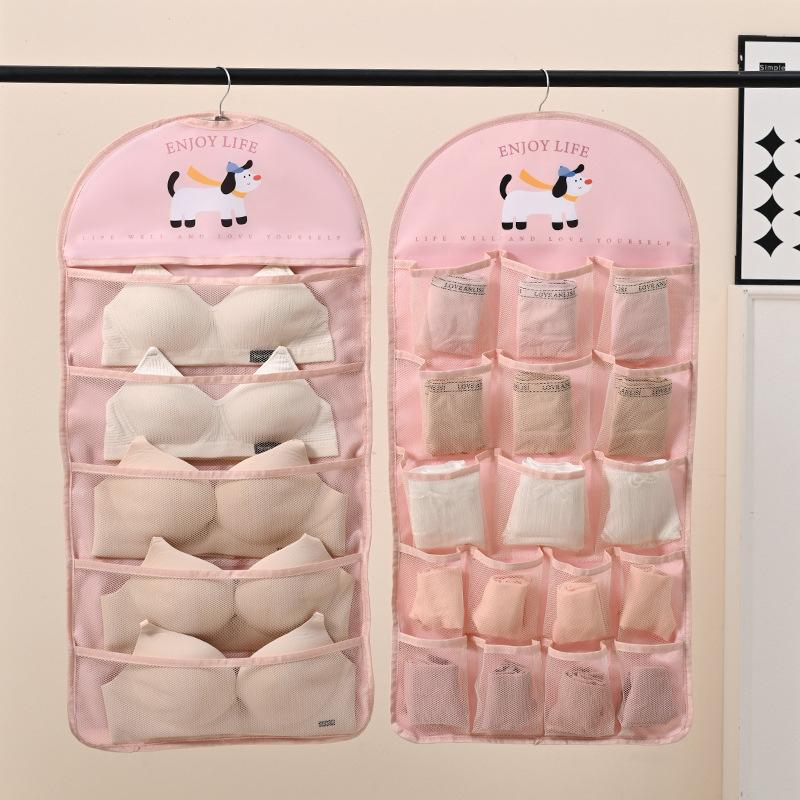 Hanging Storage Bag for Underwear, Socks and Bras In Bedroom Modern and Simple Design