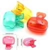 Bulk Travel Toothbrush Head Covers Toothbrush Protector Cap Brush Pod Case Protective Portable Plastic Clip For Household Travel