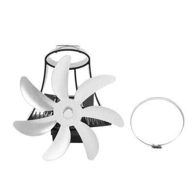 Wood Stove Fan Pipe Fireplace Fan 7 Blades Stove Fan On Chimney Silent Motors Heat Powered Wood