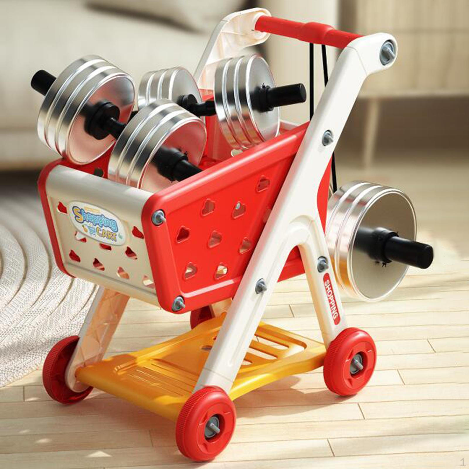 

Детская тележка для покупок, игровой набор для моделирования, интерактивные подарки на день святого Валентина, продукты питания синий