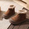 2025 Winter Baby Schneestiefel: Warm, wadenhoch, mit Samt gefüttert, flache Sohle, runde Spitze