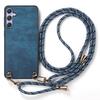 For Samsung Galaxy A54 5G Retro Leather Phone Back Cover with Adjustable Strap