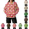 Women's Fashion Casual Christmas Print Hooded Sweatshirt with Pockets