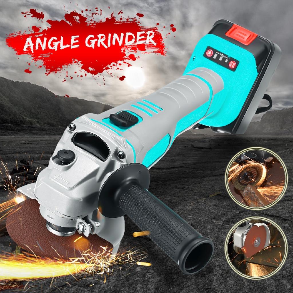 

Electric Brushless Angle Grinder Polishing Machine 188VF/218VF Cordless Polisher Cutting Tool Set With 1/2 Li-ion Battery 10-cell 1x battery