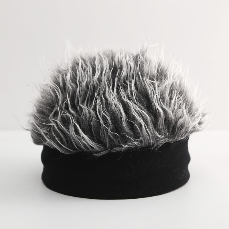 Retro Plush Brimless Knit Hat - Men's Autumn/Winter Trend