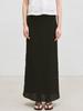 Le Plaid Bias Maxi Skirt (Black)