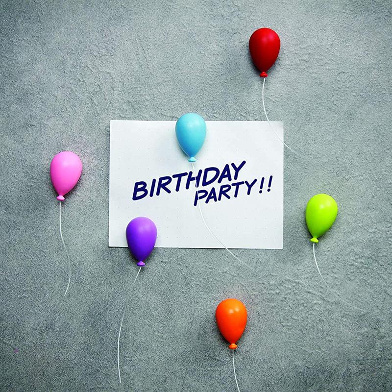 6 st Personliga och Roliga Pilballong Kylskåpsmagneter Söt Markering Kreativ Födelsedagsmagnet Kylskåpsmeddelande Dekorativ