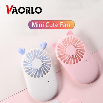 VAORLO Mini ventilator cu 7 frunze Ventilator de vară drăguț ventilator portabil ușor de transportat, viteză rece a vântului