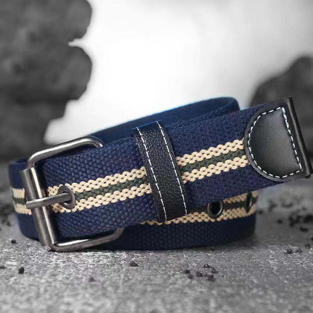 Cintos de Cintura de Fivela de Liga da Moda Tecido Respirável Faixa de Cintura Esportes ao Ar Livre Cinto de Lona de Nylon