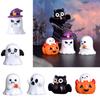 Festive Miniature Cartoon Pumpkin Ghost Figurine for Decorations Great for Desk Room Decor