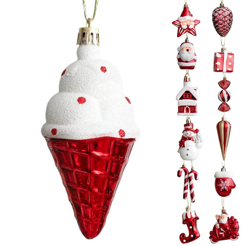 Christmas Snowman Decorations Christmas Tree Small Pendants Hut Decorations 2pcs