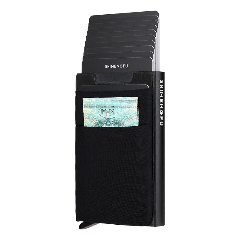 

Ультратонкий металлический картхолдер с защитой от кражи - Минималистичный выдвижной дизайн для мужчин и женщин, Большая вместимость, Антимагнитный, Модный Small Capacity - 7 Cards