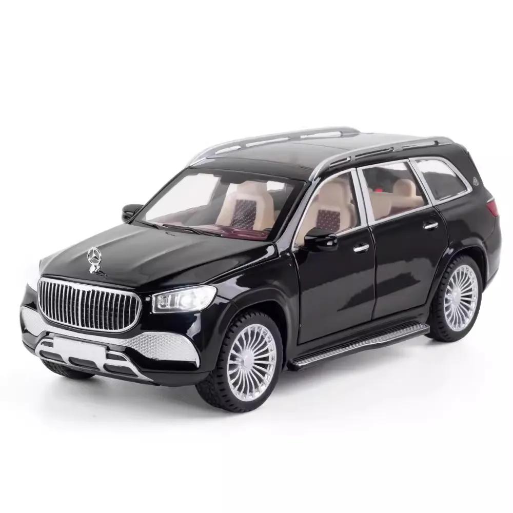 1:24 Skala GLS600 GLE350 Automodell Spielzeug Türen zu öffnen Sound Licht Stoßdämpfung SUV Modelle Sammlung Geschenke für Kind