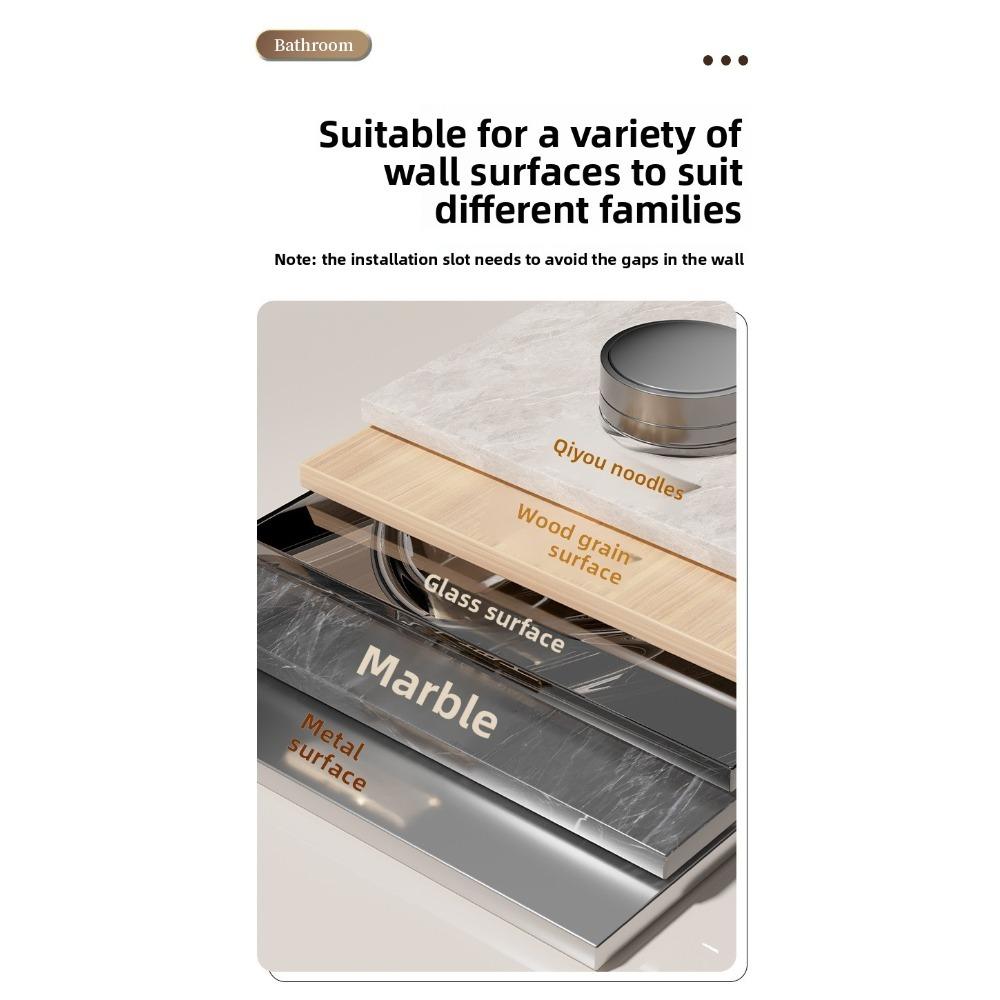 No Drill Suction Cup Bathroom Storage Rack, Wall Mount Space Aluminum Toilet Organizer for Washroom