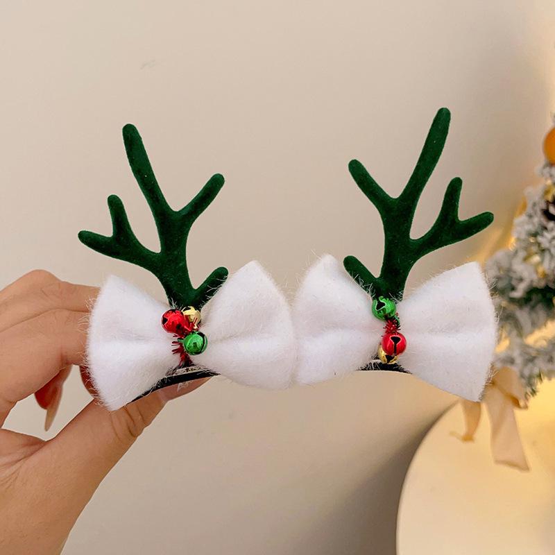 Children's Christmas Reindeer Headband - Cute Holiday Hair Accessory for Photos