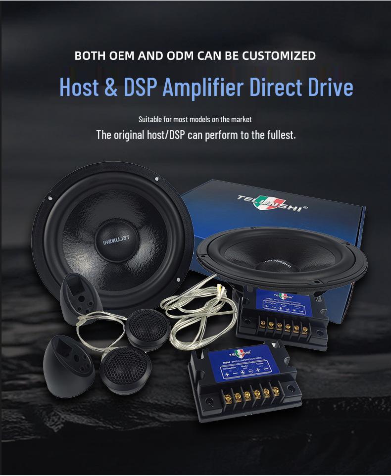 6.5" 2-Way Car Door Speaker Set for Audio Upgrade