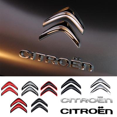 1pcs ABS Car Front Grille Badge Sticker Rear Bumper Logo Cover Sticker For Celysee Cactus C4 C3 C5 C1 C2 Berlingo Xantia